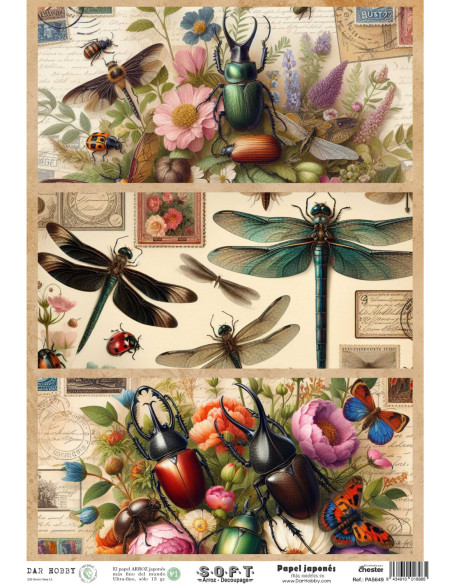 Papel de Arroz Soft 30x41cm. Decoupage PA5649