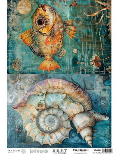 Papel de Arroz Soft 30x41cm. Decoupage PA5658