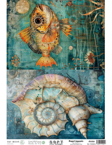 Papel de Arroz Soft 30x41cm. Decoupage PA5658