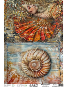 Papel de Arroz Soft 30x41cm. Decoupage PA5659