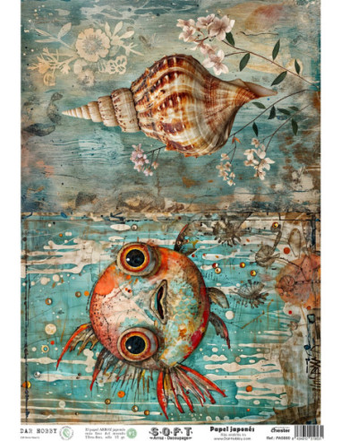 Papel de Arroz Soft 30x41cm. Decoupage PA5660