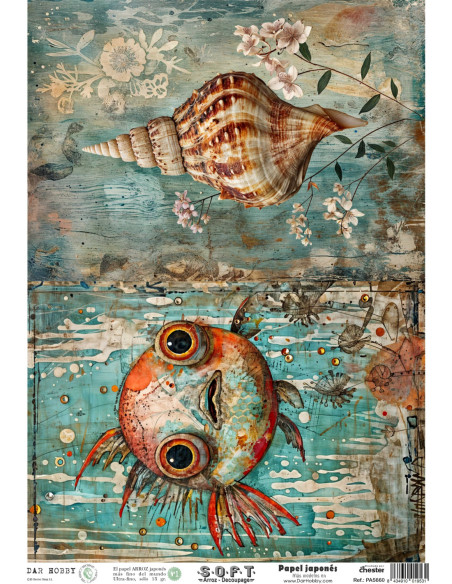 Papel de Arroz Soft 30x41cm. Decoupage PA5660