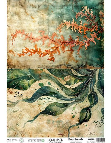 Papel de Arroz Soft 30x41cm. Decoupage PA5663