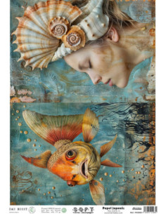 Papel de Arroz Soft 30x41cm. Decoupage PA5669