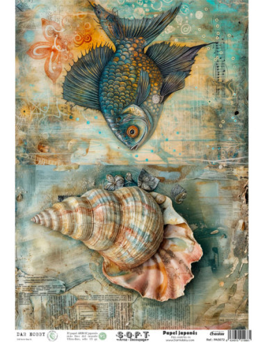 Papel de Arroz Soft 30x41cm. Decoupage PA5672