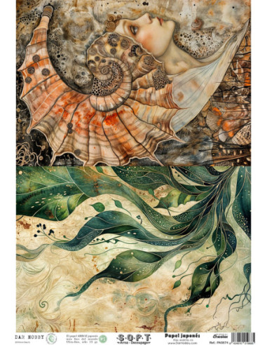 Papel de Arroz Soft 30x41cm. Decoupage PA5674