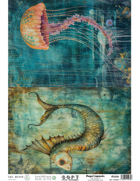 Papel de Arroz Soft 30x41cm. Decoupage PA5681