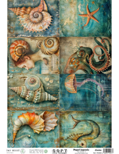 Papel de Arroz Soft 30x41cm. Decoupage PA5683