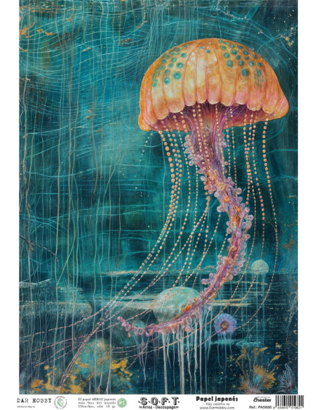 Papel de Arroz Soft 30x41cm. Decoupage PA5688
