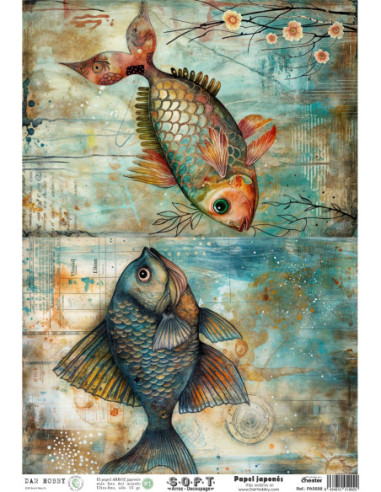 Papel de Arroz Soft 30x41cm. Decoupage PA5698
