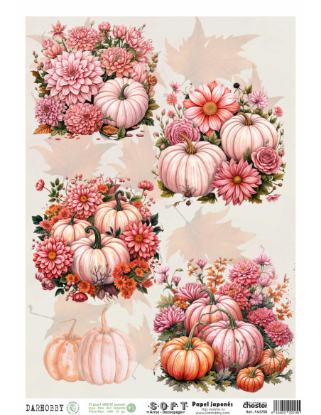 Papel de Arroz Soft 30x41cm. Decoupage PA5700