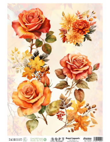 Papel de Arroz Soft 30x41cm. Decoupage PA5707
