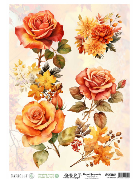 Papel de Arroz Soft 30x41cm. Decoupage PA5707