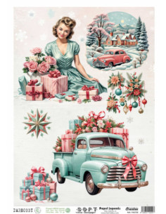 Papel de Arroz Soft 30x41cm. Decoupage PA5725