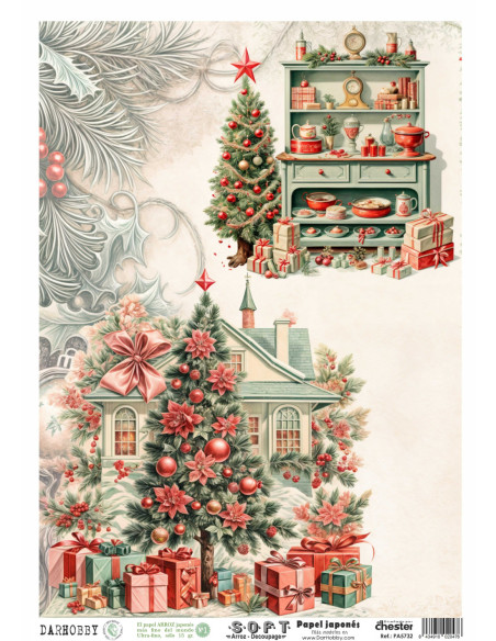 Papel de Arroz Soft 30x41cm. Decoupage PA5732