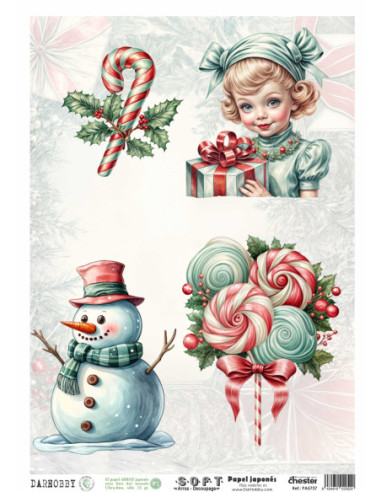 Papel de Arroz Soft 30x41cm. Decoupage PA5737