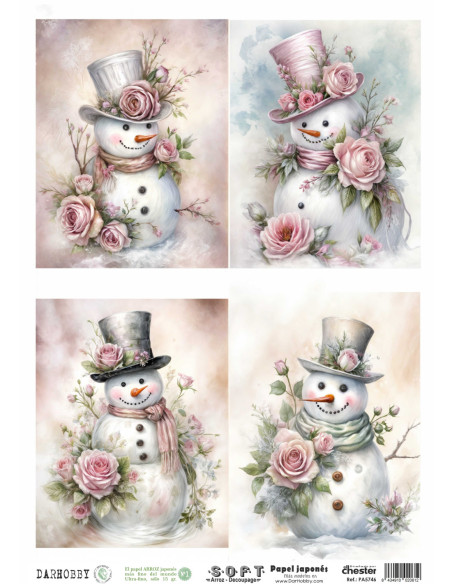 Papel de Arroz Soft 30x41cm. Decoupage PA5746