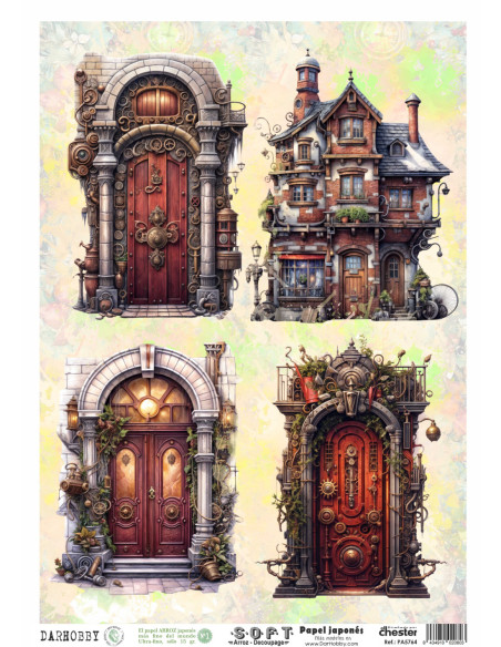 Papel de Arroz Soft 30x41cm. Decoupage PA5764