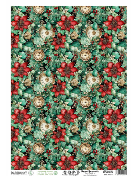 Papel de Arroz Soft 30x41cm. Decoupage PA5781