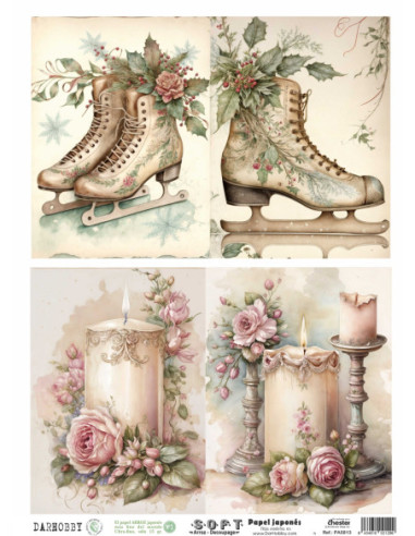 Papel de Arroz Soft 30x41cm. Decoupage PA5813