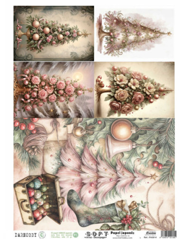 Papel de Arroz Soft 30x41cm. Decoupage PA5814