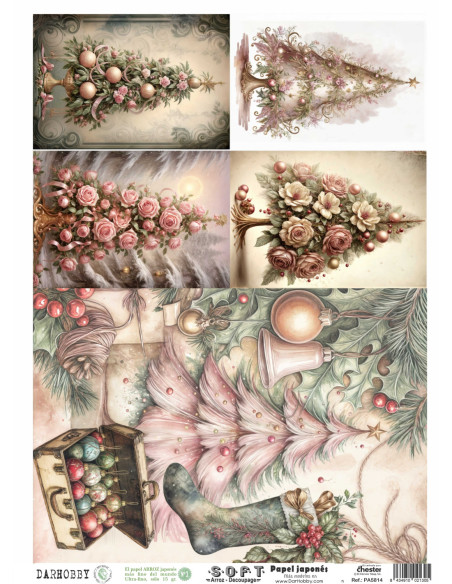 Papel de Arroz Soft 30x41cm. Decoupage PA5814