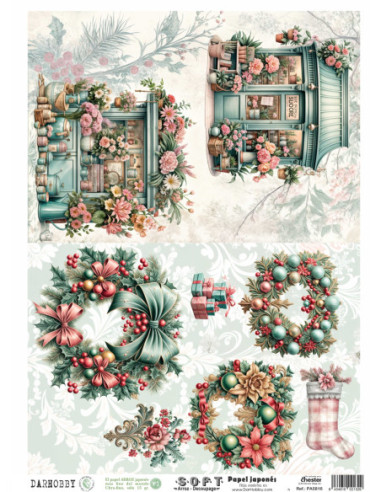 Papel de Arroz Soft 30x41cm. Decoupage PA5816