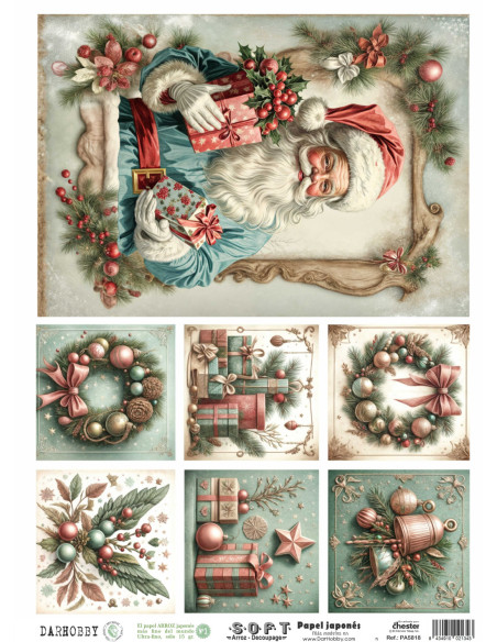 Papel de Arroz Soft 30x41cm. Decoupage PA5818
