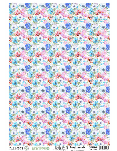 Papel de Arroz Soft 30x41cm. Decoupage PA5829