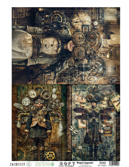 Papel de Arroz Soft 30x41cm. Decoupage PA5853
