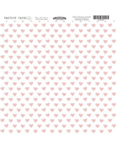 Papel Scrapbooking Artesano Premium CONEJOS 30,5X30,5CM. A 280 GR.  PSAC009