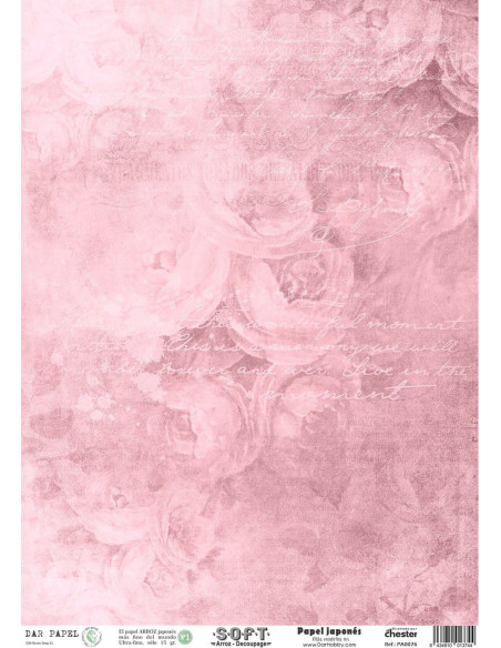 Set 8 papeles de Arroz Japnés Soft 30x42cm PASET001 "Flores"