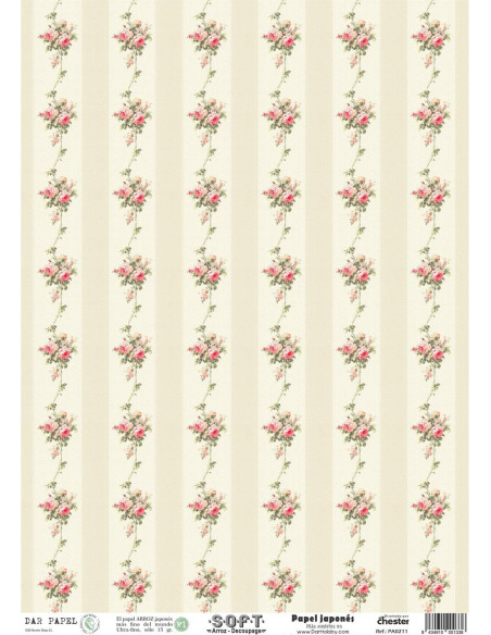 Set 8 papeles de Arroz Japnés Soft 30x42cm PASET009