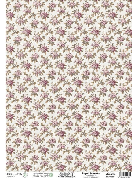 Set 8 papeles de Arroz Japnés Soft 30x42cm PASET009