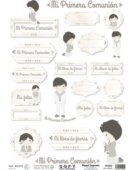 Set 8 papeles de Arroz Japnés Soft 30x42cm PASET015