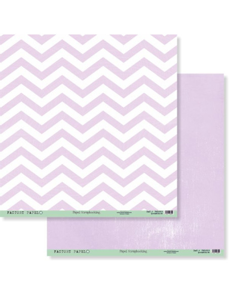 Papel scrapbooking 30,5x30,5cm. De 180 gr. doble cara "Estoy Rayada" PS1033