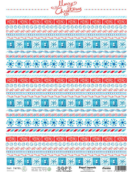 Set 8 papeles de Arroz Japnés Soft 30x42cm PASET023