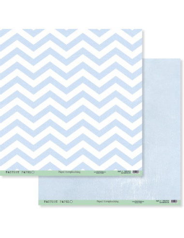 Papel scrapbooking 30,5x30,5cm. De 180 gr. doble cara "Estoy Rayada" PS1035