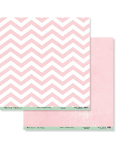 Papel scrapbooking 30,5x30,5cm. De 180 gr. doble cara "Estoy Rayada" PS1036