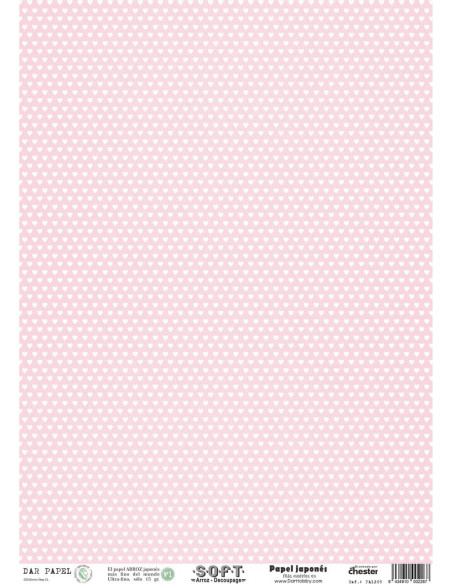 Set 8 papeles de Arroz Japnés Soft 30x42cm PASET026