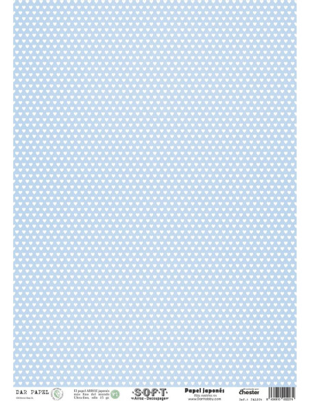 Set 8 papeles de Arroz Japnés Soft 30x42cm PASET026