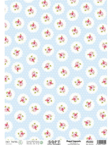 Set 8 papeles de Arroz Japnés Soft 30x42cm PASET027
