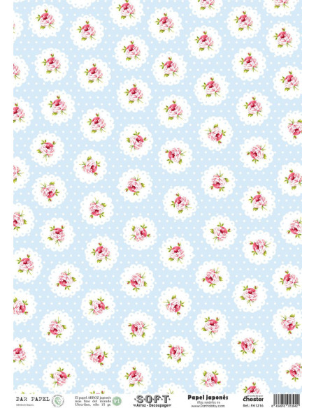 Set 8 papeles de Arroz Japnés Soft 30x42cm PASET027