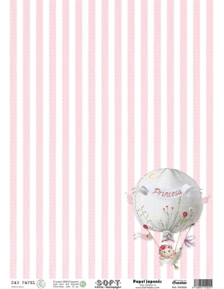 Set 8 papeles de Arroz Japnés Soft 30x42cm PASET029