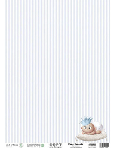 Set 8 papeles de Arroz Japnés Soft 30x42cm PASET029