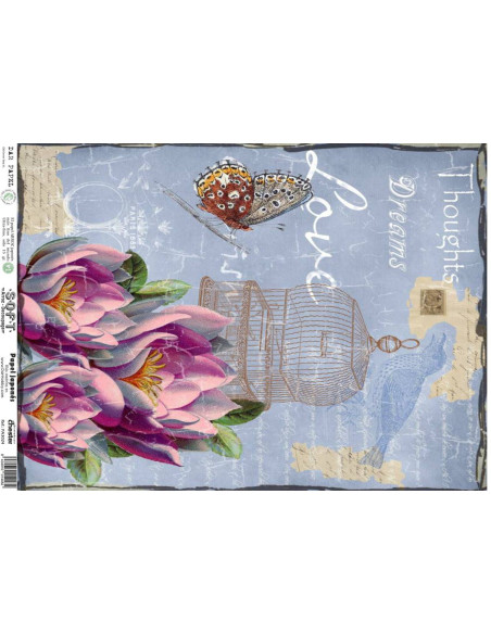 Set 8 papeles de Arroz Japnés Soft 30x42cm PASET030