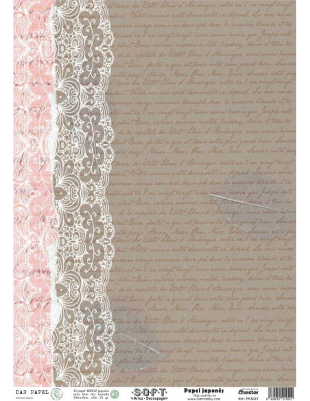 Set 8 papeles de Arroz Japnés Soft 30x42cm PASET030