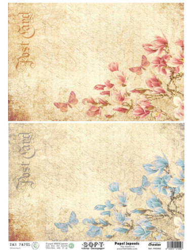 Set 8 papeles de Arroz Japnés Soft 30x42cm PASET031