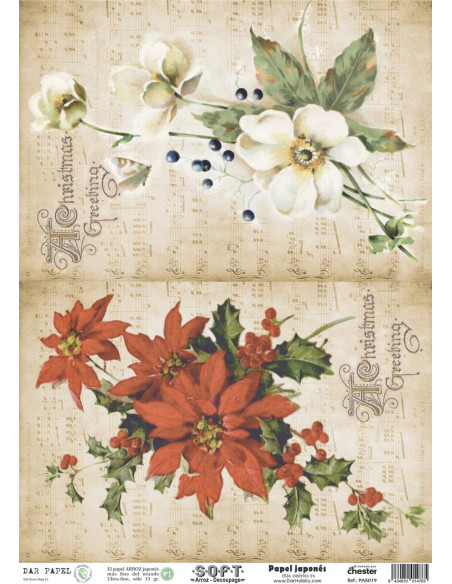 Set 8 papeles de Arroz Japnés Soft 30x42cm PASET033