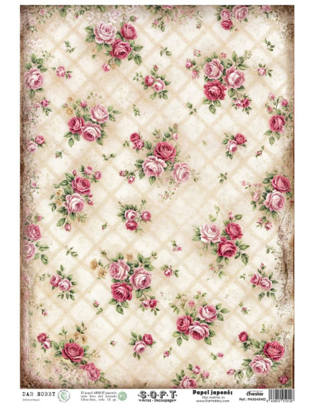 Set 8 papeles de Arroz Japnés Soft 30x42cm PASET035